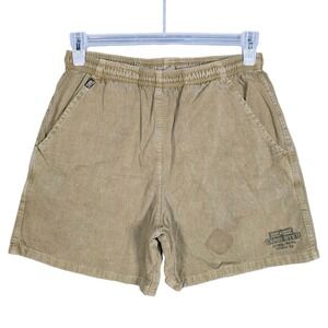 Vintage Crazy Shirts Shorts Mens Small Olive Green Camo-Dyed Cotton USA 6"